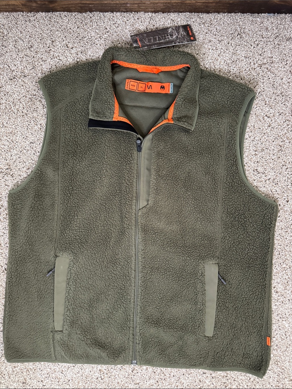 Ravin Crossbows Men's Olive Green Sherpa Fleece Vest